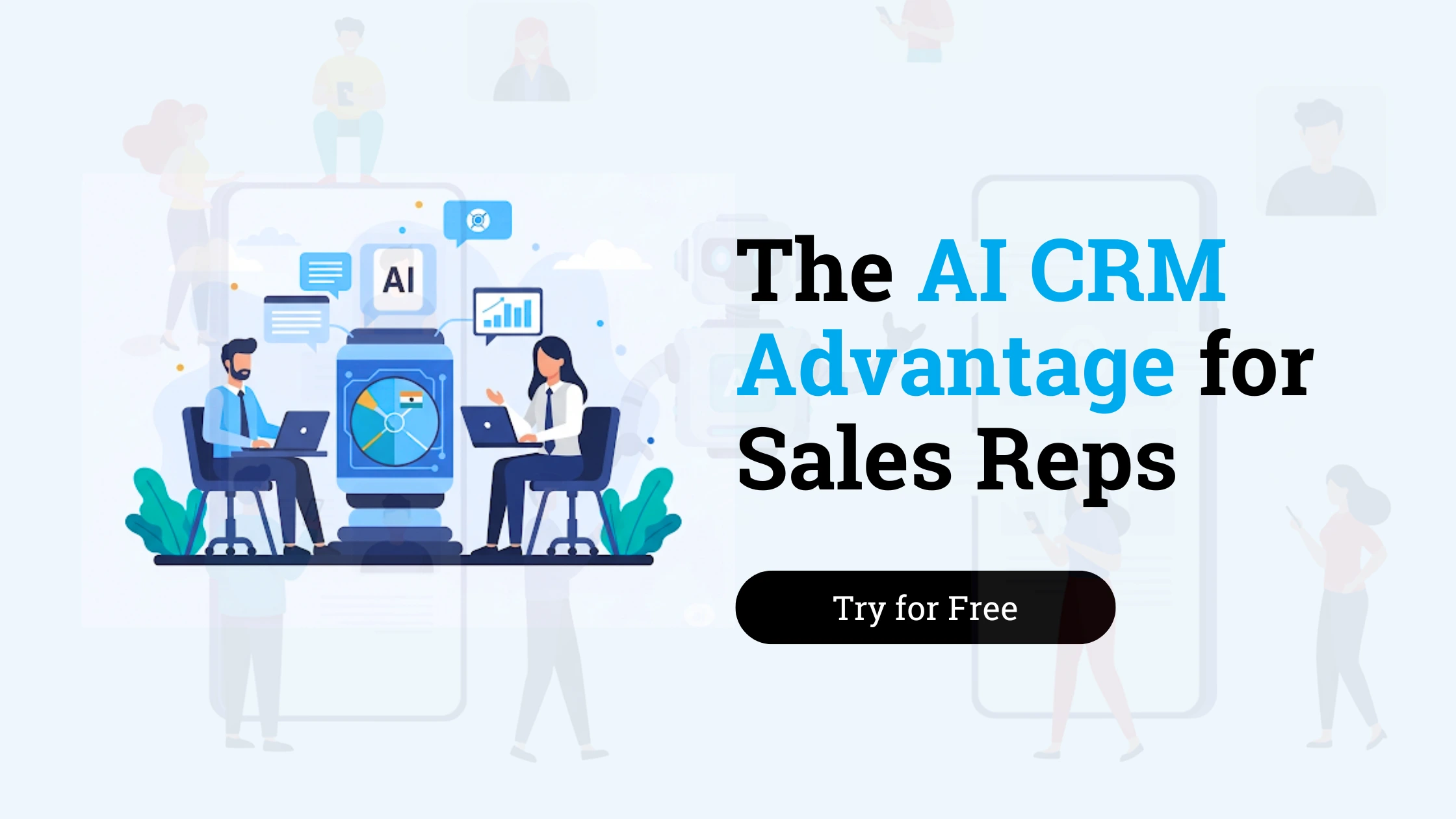 Indian sales team collaborating with AI CRM.