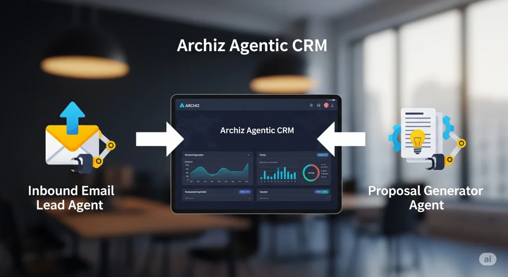 A workflow showing how AI generates a proposal from CRM data.