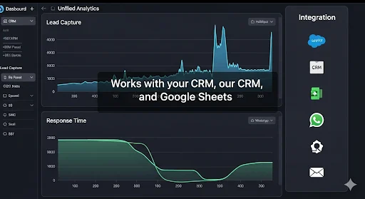 AI transcribing a voice note to create a new CRM lead.