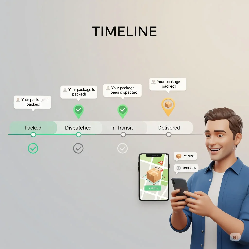 Logistics: Shipment tracking updates