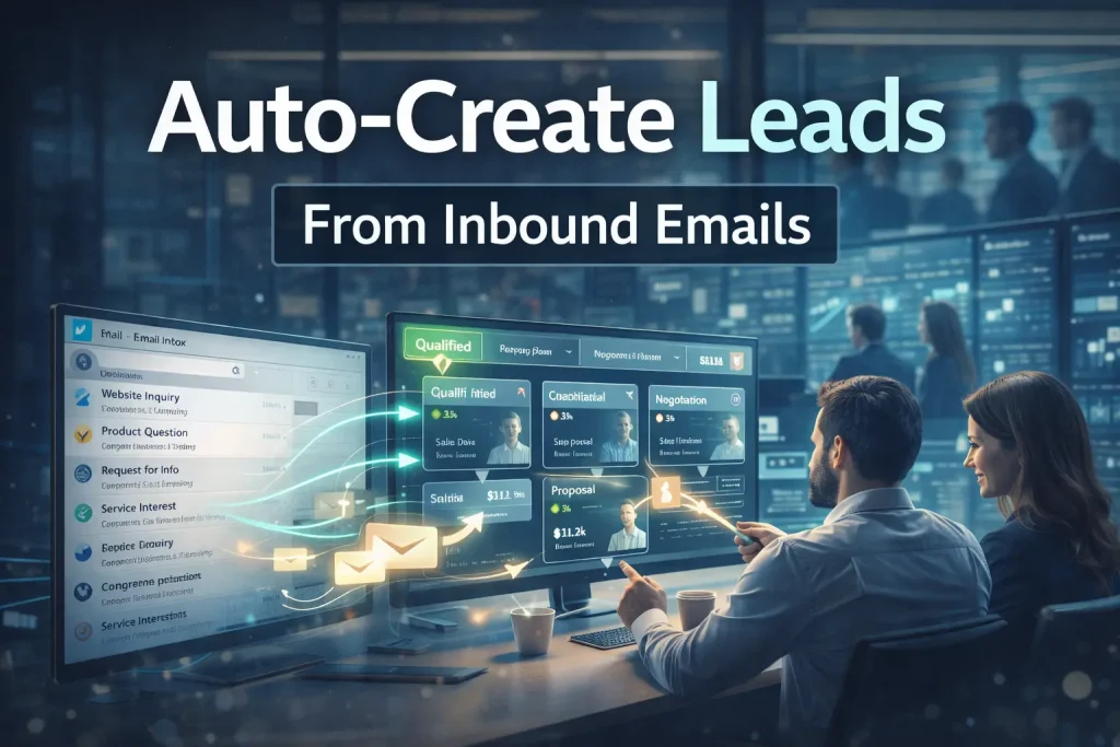 Diagram to auto-create leads from inbound emails
