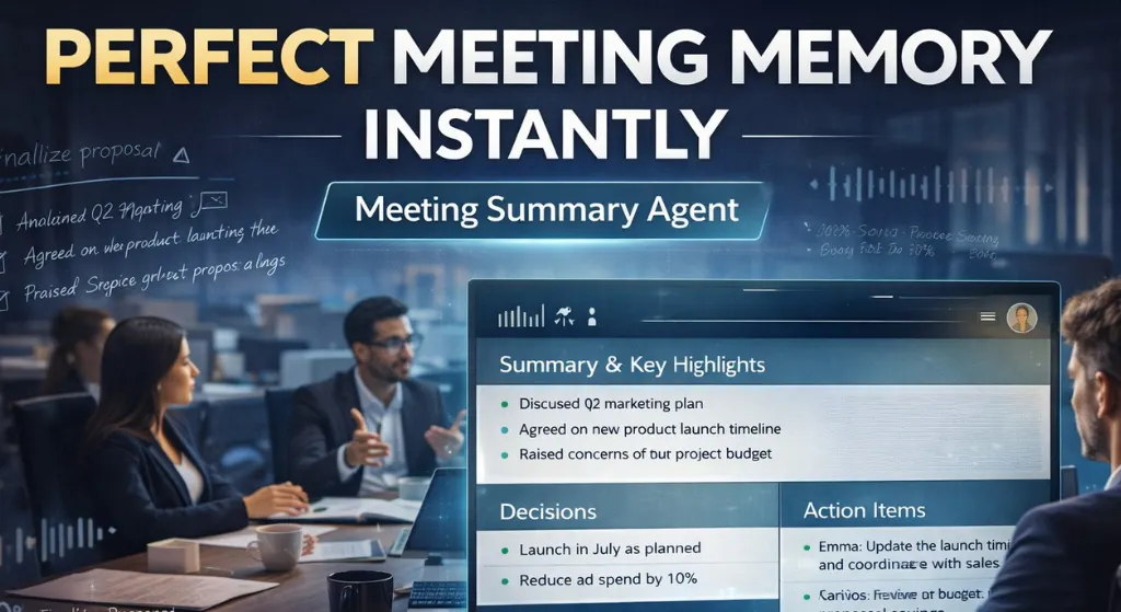 Meeting summary agent