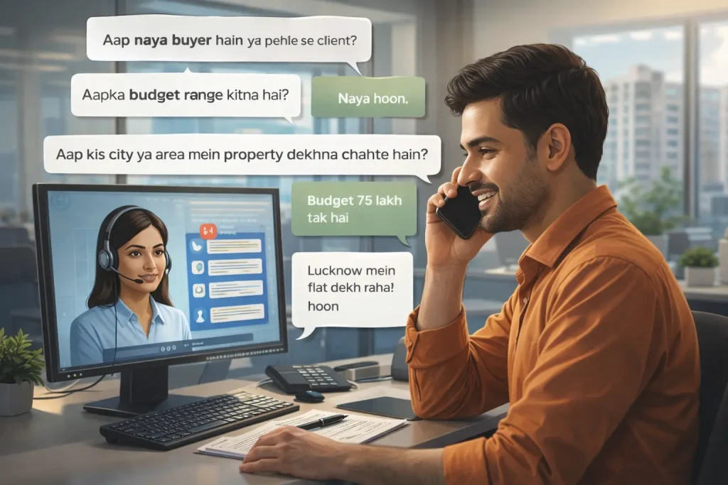 AI voice agent real estate India