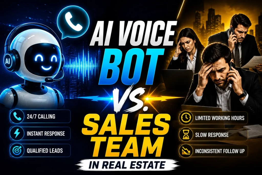AI voice bot vs sales team