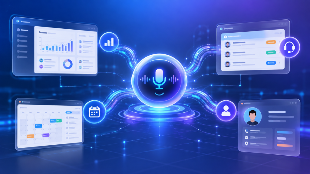  AI voice agent CRM automation